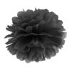 Silkepapir pompom kugle sort