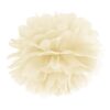 Silkepapir pompom kugle creme
