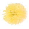 Silkepapir pompom kugle gul