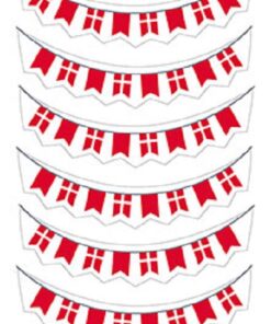 Stickers med Dannebrogs flag ranke