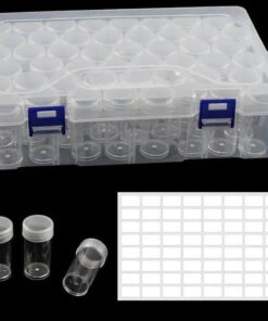 Opbevaringsboks med 48 runde bøtter