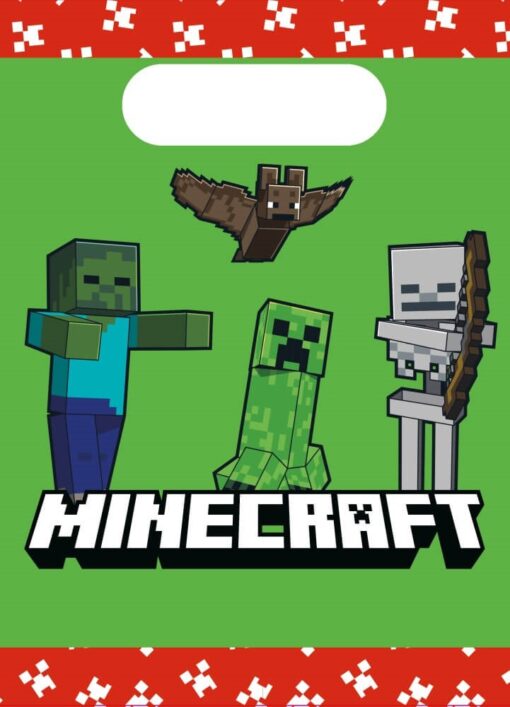 Minecraft fødselsdag slikposer