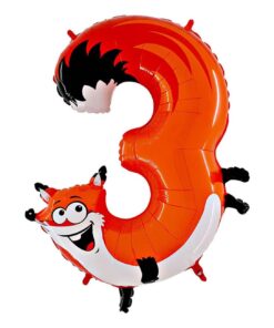 Folie tal ballon nummer 3 ræv