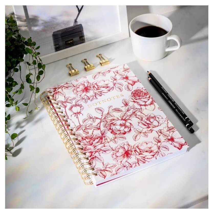 Mayland Notesbog DotNotes Blomster B5