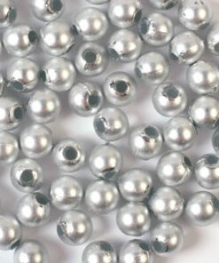 Runde sølv voksperler 4mm