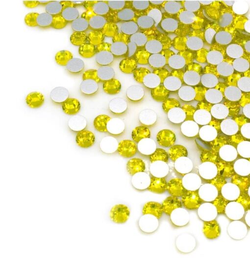 Rhinsten 4mm gule