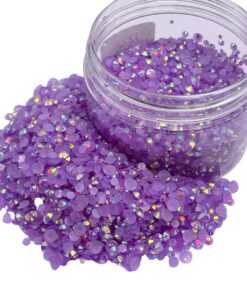 Iriserende lys lilla rhinsten 3mm