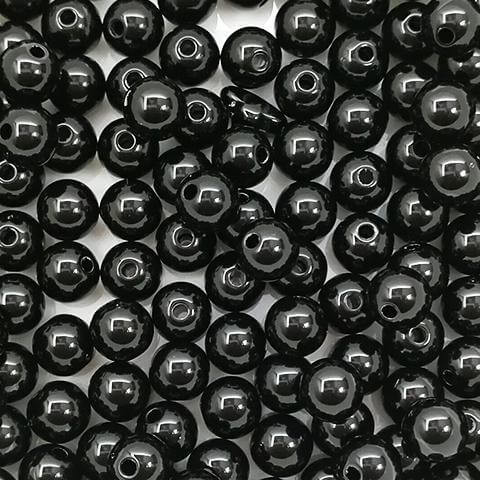 Voksperler runde sorte 4mm