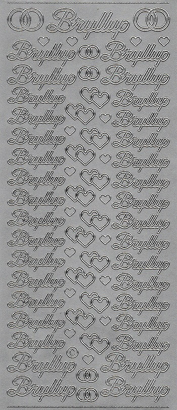 Stickers-med-sølv-tekst-bryllup