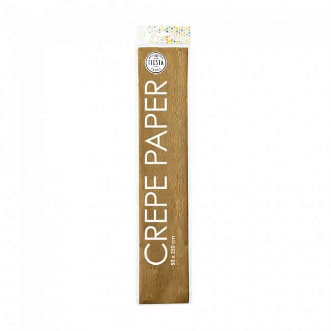 Crepe papir 50x250cm guld