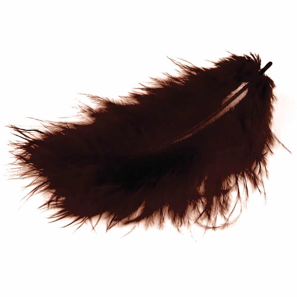 brune-marabou-fjer-til-hobby