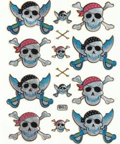 stickers-med-pirater-glitter