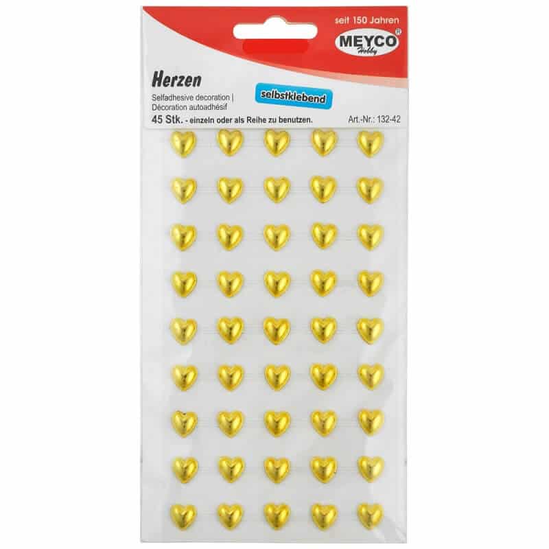 halvperler-selvklæbende-hjerter-guld