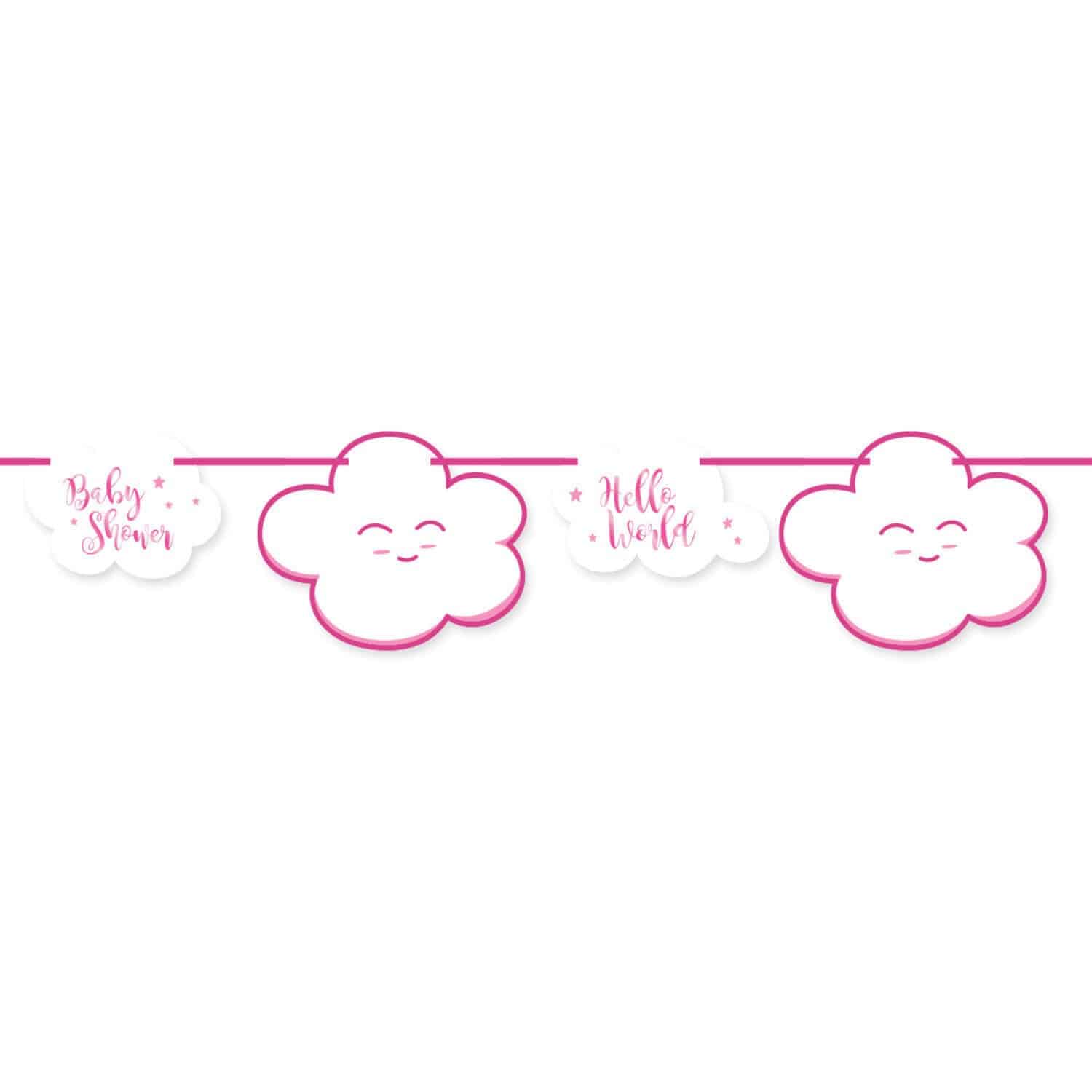 Babyshower guirlande banner 4m