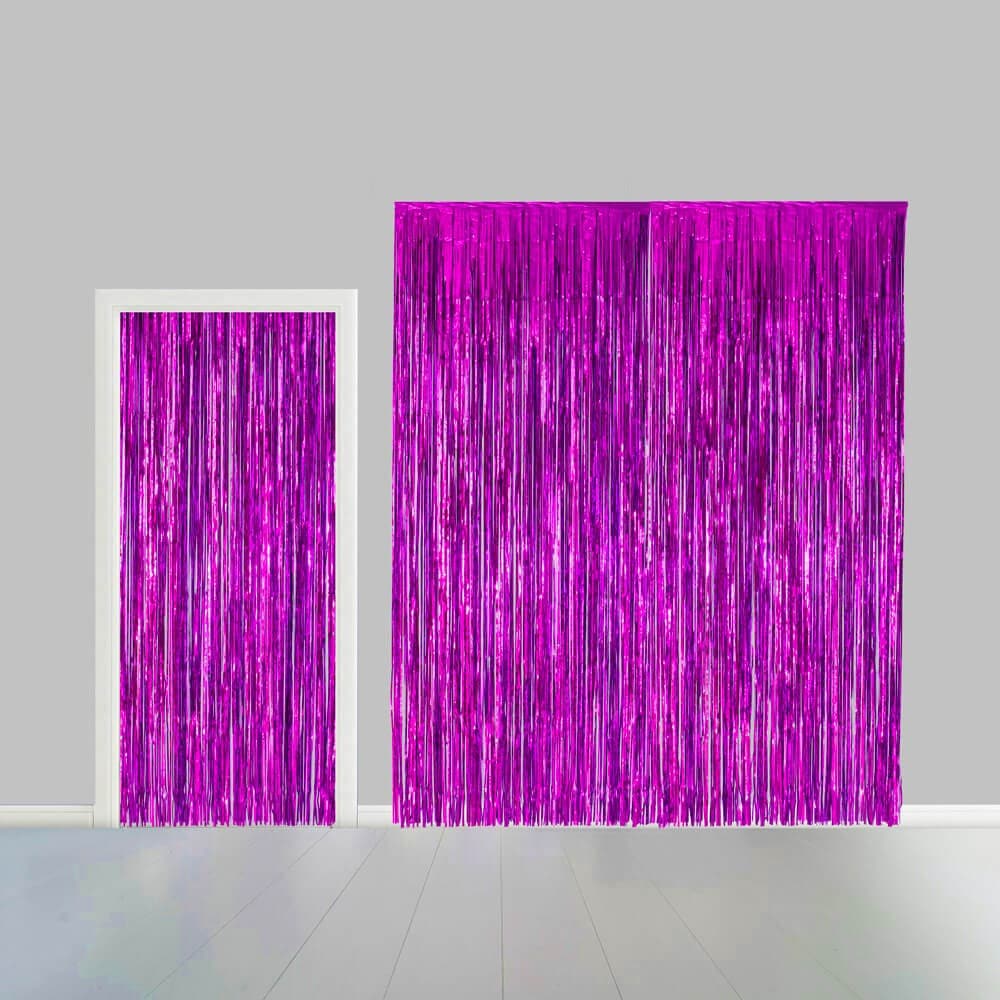 Glimmerforhæng violet 100cm x 240cm