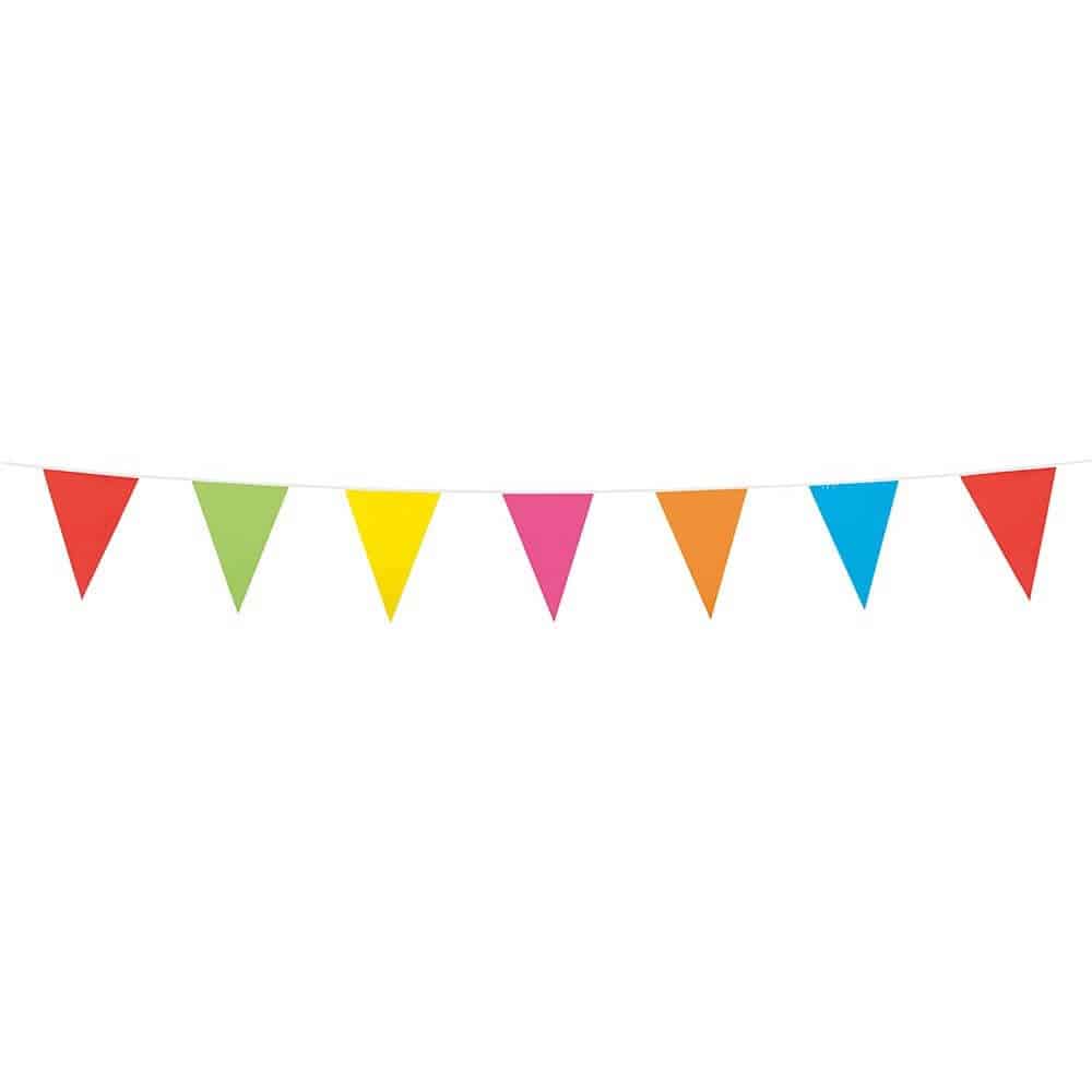 Multi vimpel flag guirlande mini 3m 10 flag
