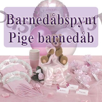 Barnedåbspynt til pige barnedåb