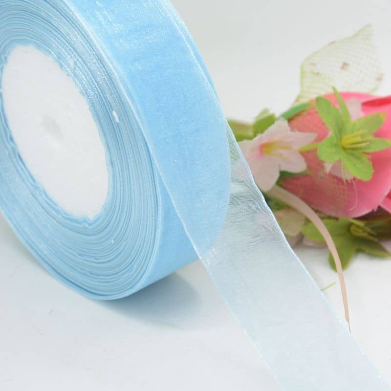 Organzabånd-lyseblå-10mm