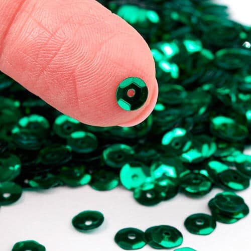 pailletter_grønne_6mm