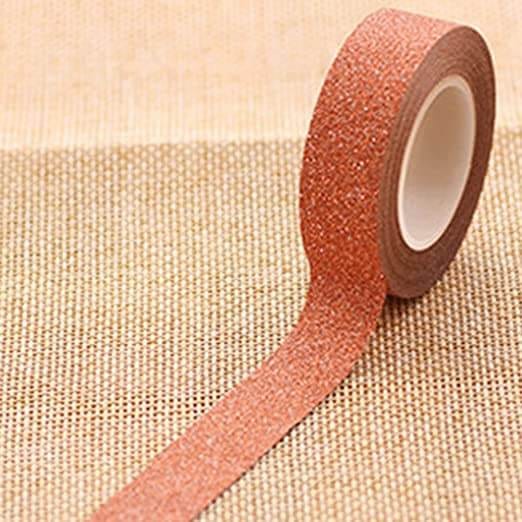 Glitter tape orange 10m