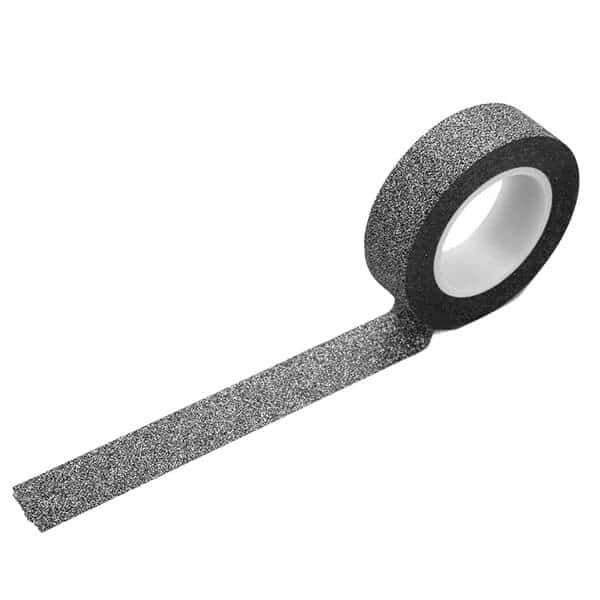 Glitter tape sort 15mm x  10m