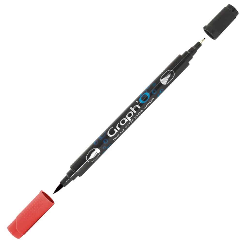 GRAPH'O Twin Tip Marker GO05220 Tomato