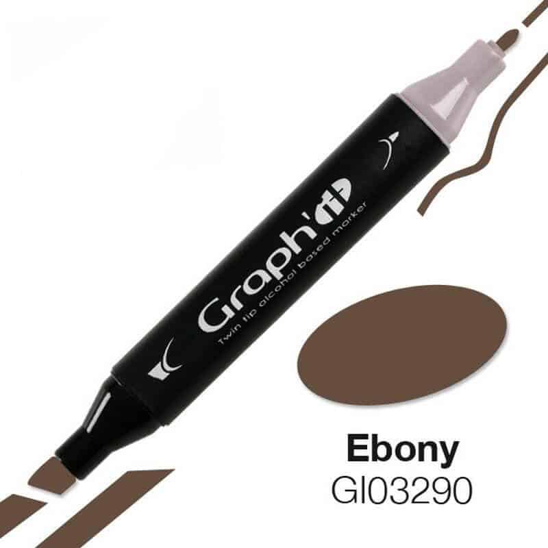 GRAPH'IT Twin Tip Marker GI03290 Ebony tusser