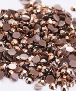 Rhinsten iriserende rosa guld 3mm