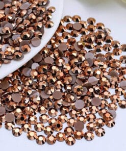 Rhinsten 3mm iriserende rosa guld 500stk