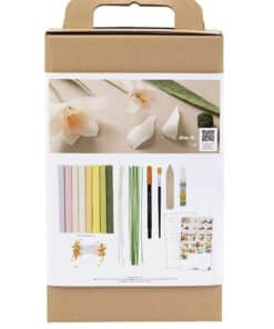 Crepepapir papirblomster DIY sæt