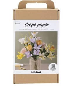 Crepepapir papirblomster DIY sæt