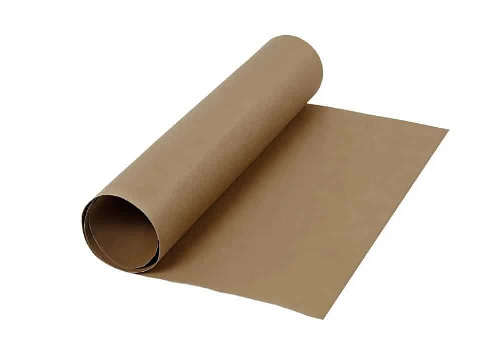 Læderpapir mørk brun, 1m x 50cm, 350g