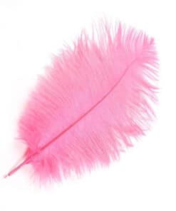 Strudsefjer lyserøde 30-35cm 1stk