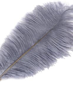 Strudsefjer grå 30-35cm 1stk