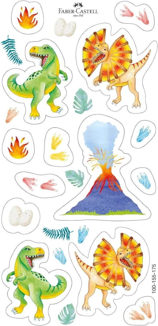 Faber Castell Grip 2001 farveblyanter akvarel Dinosaur metallic