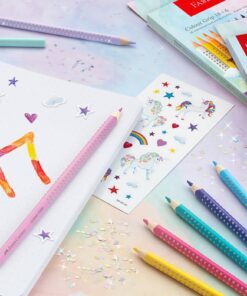 Faber Castell Grip Unicorn 10 + 3 Sparkle farveblyanter