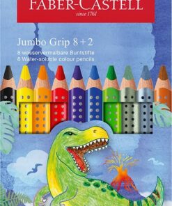 Faber Castell Jumbo Grip farveblyanter med dinosaur motiv