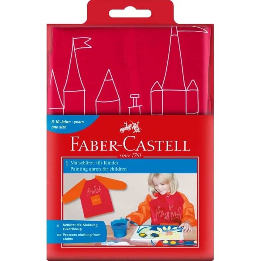 Faber Castell forklæde til børn med ærmer 110cm