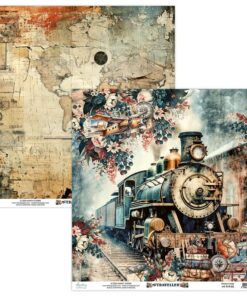 Mintay Papers Traveller 30x30cm MT-TVR-03 dobbeltsidet papir til scrapbooking og kortfremstilling