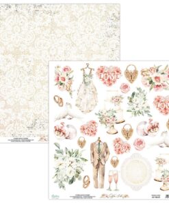 Mintay Papers Yes I Do 30x30cm MT-YES-09 dobbeltsidet papir til scrapbooking og kortfremstilling