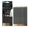 Faber-Castell Black Edition Skin Tones farveblyanter 12 stk med emballage og hudfarver