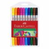 Faber-Castell dobbelt tusser 10 stk med tynd og tyk spids i klare farver
