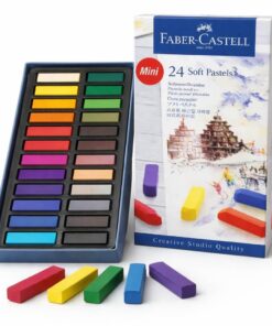 Faber-Castell Mini bløde pastelkridt 24 stk i æske med farverige pastelkridt