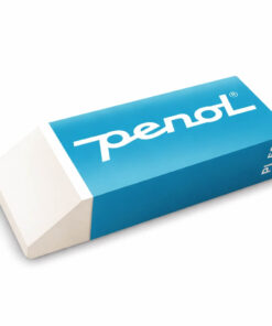 Penol viskelæder PL56 med blåt hylster til effektiv sletning af blyantskrift