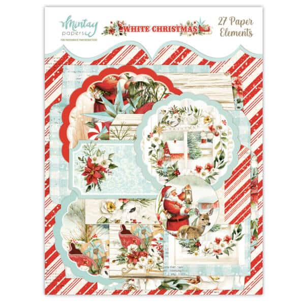 Mintay Papers papir elementer White Christmas MT-WHC-LSCE