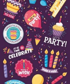 Stickers med party og fest