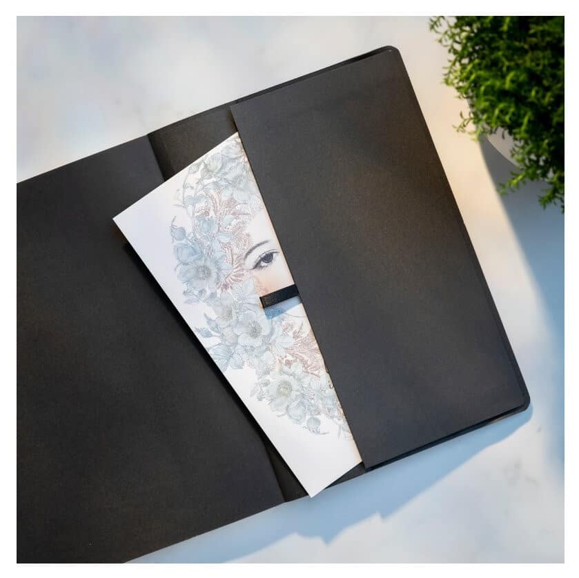 Mayland Notesbog Deluxe B5 black 160 sider 100g