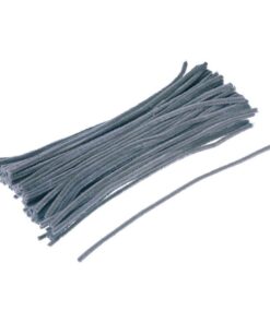 grå piberensere chenille 6mm