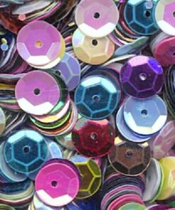 pailletter farvemix 6mm 1400stk