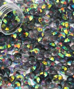 rhinsten iriserende sorte flatback 5mm